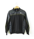 ミズノ MIZUNO ゴルフウェア スポーツ ハーフジップトレーナー 長袖 裏起毛 黒 LL *A786