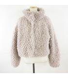 グレイル GRL プードルファーコート ショート丈 長袖 ピンク F *T952