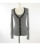 ケイシラハタ kei shirahata アンサンブルニット キャミソール カーディガン 長袖 ボーダー *T970