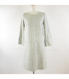 アンタイトル UNTITLED ワンピース ミニ 七分袖 ライトグレー 1 *T973