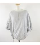 スタディオクリップ Studio Clip ビッグシルエットカットソー 七分袖 チェック F *A843