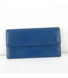 ルイヴィトン LOUIS VUITTON 長財布 エピ レザー 青 *A871