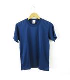 ミズノ MIZUNO スポーツウェア カラーTシャツ プリント 丸首 半袖 青 S *A895