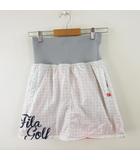 フィラ FILA GOLF スポーツ リバーシブルスカート ミニ 総柄 グレー ピンク M *A912