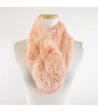 フランシュリッペ franche lippee ラビットファー ティペット ピンク F *A998