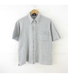 ジェイプレス J.PRESS シャツ 半袖 グレー L *T197