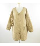 アーバンリサーチ URBAN RESEARCH items キルティングコート 中綿 長袖 ビッグシルエット ベージュ F *T334