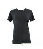 カットソー Tシャツ 半袖 丸首 黒 L *T696