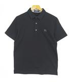 バーバリーブラックレーベル BURBERRY BLACK LABEL 鹿の子 ポロシャツ 半袖 1 ブラック 2sa6737