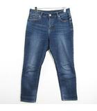 BOYFIT デニム パンツ ストレート ストレッチ 27 ブルー ウォッシュ加工 kz12403