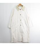 レトロガール RETRO GIRL 2WAY ロング コート ジャケット ステンカラー ストレッチ 綿 F アイボリー kz12463