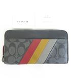 コーチ COACH ラウンドファスナー 長財布 PVC レザー マルチ J2044 C2028 2sa6495