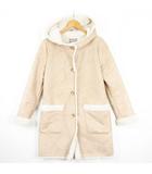 ユナイテッドアローズ A DAY IN THE LIFE UNITED ARROWS フェイク ムートン コート 裏起毛 38 ベージュ kz12732