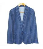 ケーティー キヨコ タカセ  K.T KIYOKO TAKASE テーラードジャケット 9 ブルー ストライプ kz13421