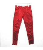 ジミータバニティ JIMMY TAVERNITI JANIS SLOUCHY コーデュロイ パンツ ストレッチ 綿 レーヨン 23 レッド kz13452