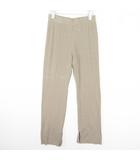 ノーブル NOBLE リブ レギンス パンツ スリット ストレッチ レーヨン カーキ kz13586