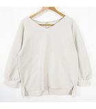 プラステ PLST カットソー ブラウス 長袖 ストレッチ M ライトベージュ kz13605