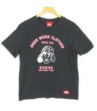 ディッキーズ Dickies Tシャツ カットソー 半袖 M ブラック ロゴ プリント kz13655