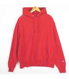 チャンピオン CHAMPION REVERSE WEAVE スウエット プルパーカー L レッド 青タグ 2sa7046