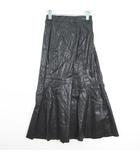 ディスコート Discoat フェイクレザー スカート ロング丈 F ブラック kz13704