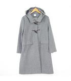 エマジェイムス EMMAJAMES ダッフルコート ロング丈 フード付き 毛 レーヨン 9AR グレー kz13740