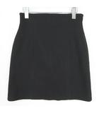エモダ EMODA タイト スカート 膝上丈 レーヨン M ブラック kz13765