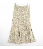 ユニクロ UNIQLO × イネス INES DE LA FRESSANGE ツイストプリーツロングスカート M ベージュ ペイズリー kz13800