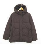 ファーストダウン FIRST DOWN ダウンジャケット M ブラウン ロゴ 刺繍 kz13897
