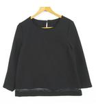 ドゥ トゥシェ ケティ Doux toucher ketty カットソー ブラウス 長袖 M ブラック kz13988