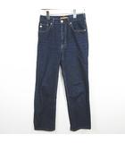 サムシング something ELSA ストレート ハイウエスト デニム パンツ ジーンズ S ネイビー kz14066