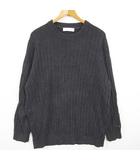 ジェラートピケオム GELATO PIQUE HOMME ルームウェア パジャマ リブ ニット セーター 長袖 レーヨン M ネイビー kz14082