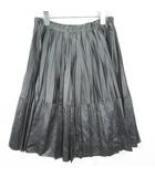 ユナイテッドアローズ UNITED ARROWS SLITZ プリーツ スカート 膝下丈 36 グレー kz14185