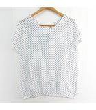 ユナイテッドアローズ UNITED ARROWS TOKYO ブラウス 半袖 ホワイト ドット kz14240
