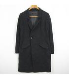 ジョンブル JOHNBULL チェスターコート 綿 毛 S ブラック メランジ kz14293