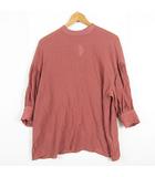 アースミュージック&エコロジー EARTH MUSIC & ECOLOGY 楊柳ハイネックブラウス 長袖 レーヨン F テラコッタ kz14295