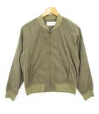 ショコラフィネローブ chocol raffine robe ジップアップ ブルゾン スウェード風 長袖 F カーキ kz14337