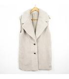 リゼクシー RESEXXY ボア ベスト ジャケット ロング丈 F ベージュ kz14340