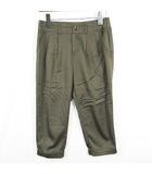 アンタイトル UNTITLED クロップドパンツ ストレッチ レーヨン 1 カーキ kz14416