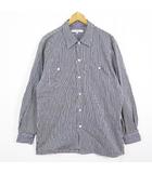 ビームス BEAMS デニムシャツ 長袖 L ヒッコリー ヴィンテージ 2sa7281