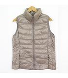 ユニクロ UNIQLO ウルトラ ライトダウン ベスト L ベージュ 2sa7292