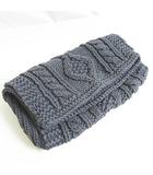 トゥデイフル TODAYFUL ニット クラッチバッグ コットン F グレー ケーブル編み kz14539