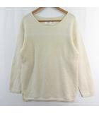 フリークスストア FREAKS STORE × アポリス APOLIS ニット セーター 長袖 毛 アルパカ L アイボリー ライン kz14759