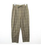 フリークスストア FREAKS STORE テーパード パンツ ストレッチ レーヨン S ブラウン チェック kz14784