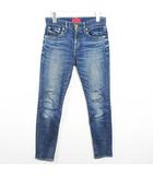 レッドカード RED CARD デニム パンツ ジーンズ ストレッチ 23 ブルー ウォッシュ加工 kz15042