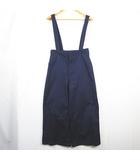 ハッシュアッシュ HusHusH サロペット ワイド パンツ ストレッチ コットン M ネイビー kz15563