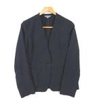 ユナイテッドアローズ A DAY IN THE LIFE UNITED ARROWS ノーカラー ジャケット 38 ブラック kz16307