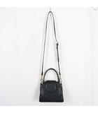 ザラ ZARA ミニ ショルダーバッグ ハンドバッグ フェイクレザー ブラック 6210/110 kz16807