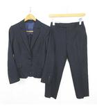 ザ・スーツカンパニー THE SUIT COMPANY she REDA セットアップ スーツ ジャケット パンツ 毛 36 ネイビー チェック kz16877