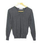 デミルクス ビームス Demi-Luxe BEAMS ニット カットソー 長袖 Vネック 毛 チャコール kz16967