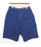 パパス Papas デニム ハーフパンツ L ブルー 2sa7936